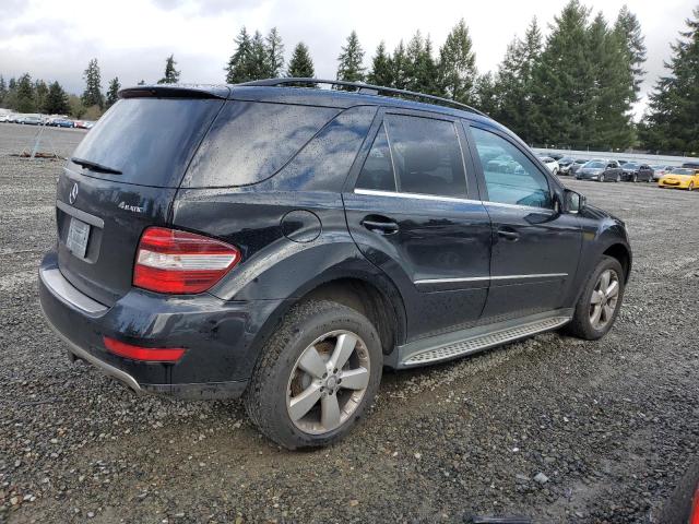 4JGBB8GB2BA710521 - 2011 MERCEDES-BENZ ML 350 4MATIC BLACK photo 3
