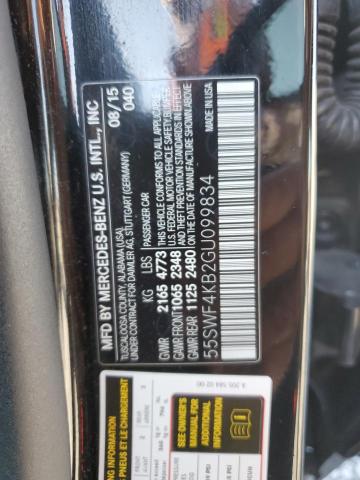 55SWF4KB2GU099834 - 2016 MERCEDES-BENZ C 300 4MATIC BLACK photo 12