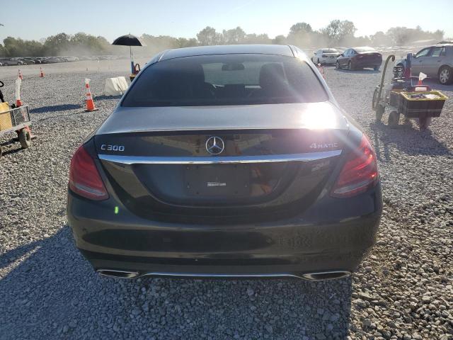 55SWF4KB2GU099834 - 2016 MERCEDES-BENZ C 300 4MATIC BLACK photo 6