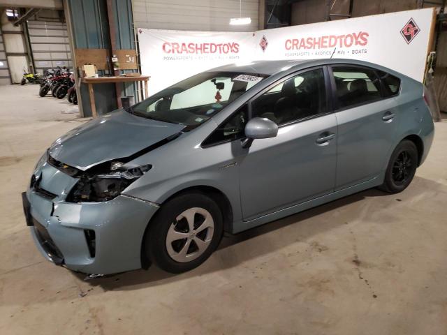 JTDKN3DU7F1954630 - 2015 TOYOTA PRIUS BLUE photo 1