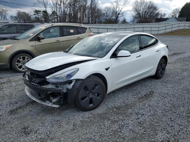 5YJ3E1EA4PF427747 - 2023 TESLA MODEL 3 WHITE photo 1