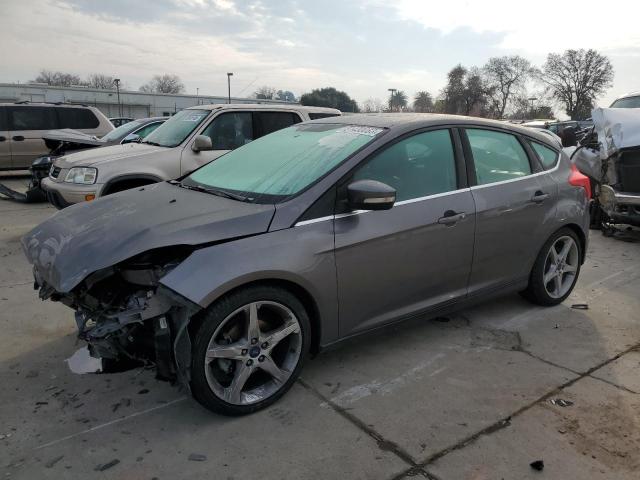 1FADP3N21EL248133 - 2014 FORD FOCUS TITANIUM GRAY photo 1