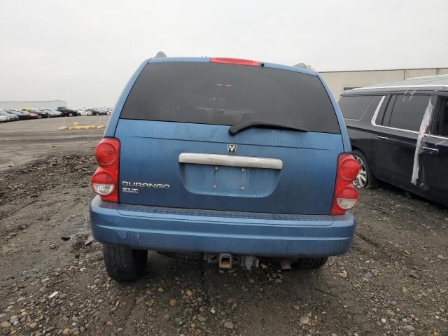 1D4HB48N66F181523 - 2006 DODGE DURANGO SLT BLUE photo 6