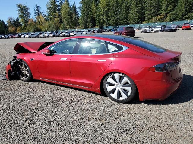 5YJSA1E29LF381844 - 2020 TESLA MODEL S Rot Foto 2