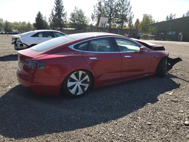 5YJSA1E29LF381844 - 2020 TESLA MODEL S Rot Foto 3