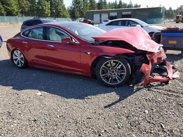 5YJSA1E29LF381844 - 2020 TESLA MODEL S Rot Foto 4