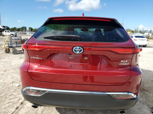 JTEAAAAH7MJ066018 - 2021 TOYOTA VENZA LE RED photo 6