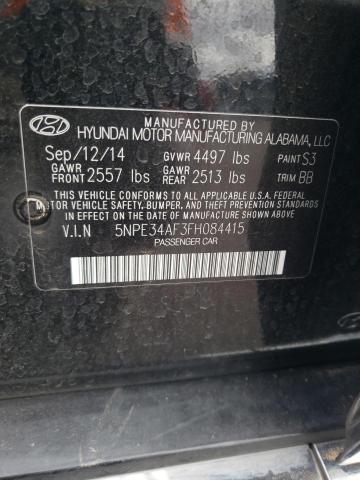 5NPE34AF3FH084415 - 2015 HYUNDAI SONATA SPORT BLACK photo 12