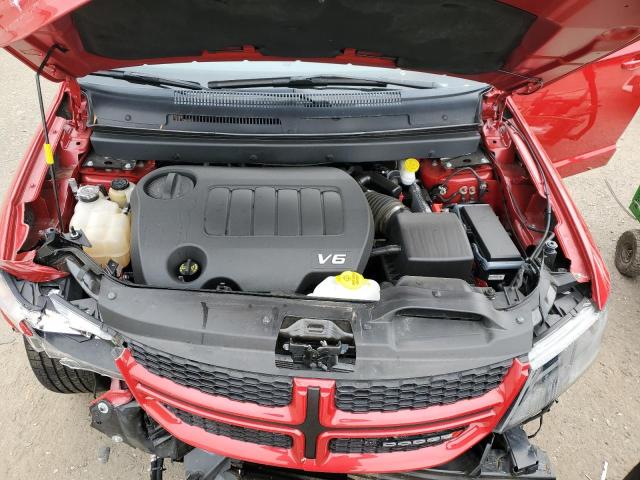 3C4PDCEG7KT783110 - 2019 DODGE JOURNEY GT RED photo 11