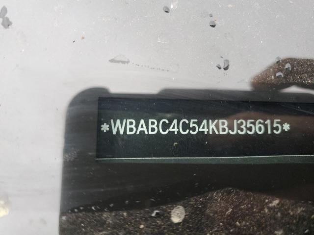 WBABC4C54KBJ35615 - 2019 BMW M850XI WHITE photo 12