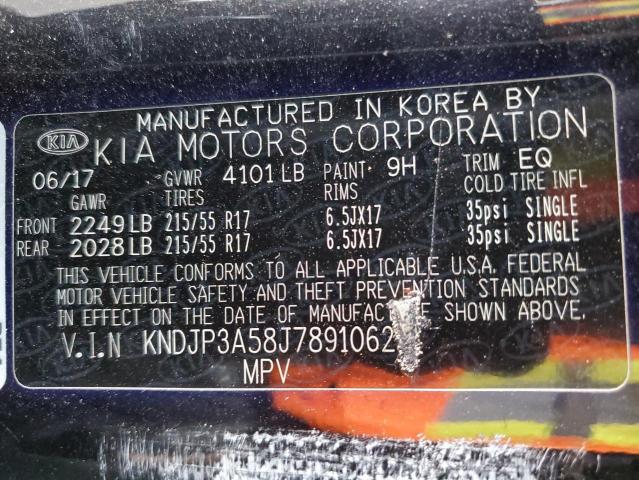 KNDJP3A58J7891062 - 2018 KIA SOUL + 黑色 照片 12