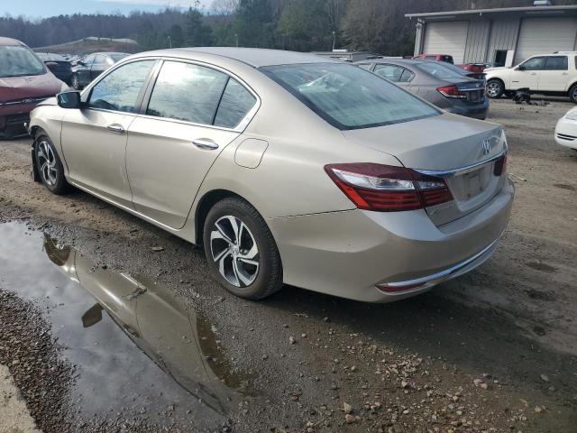 1HGCR2F31GA157428 - 2016 HONDA ACCORD LX GOLD photo 2