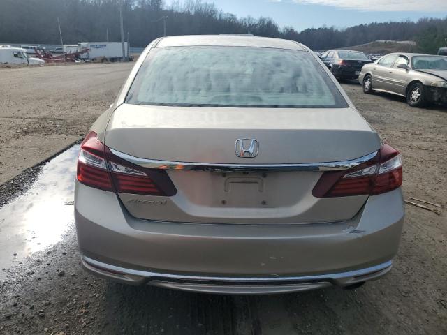 1HGCR2F31GA157428 - 2016 HONDA ACCORD LX GOLD photo 6