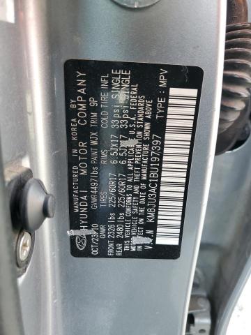 KM8JU3AC1BU197397 - 2011 HYUNDAI TUCSON GLS SILVER photo 13