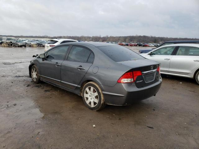 2HGFA1F56BH527802 - 2011 HONDA CIVIC LX GRAY photo 2