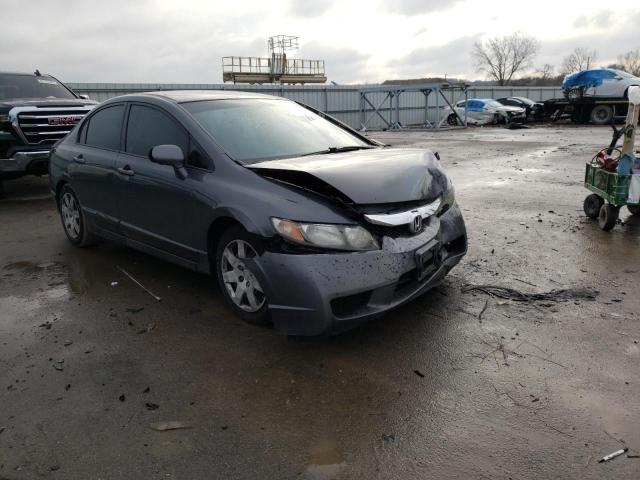 2HGFA1F56BH527802 - 2011 HONDA CIVIC LX GRAY photo 4