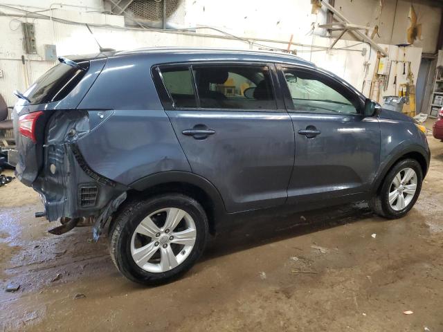 KNDPB3A27C7317604 - 2012 KIA SPORTAGE BASE BLUE photo 3