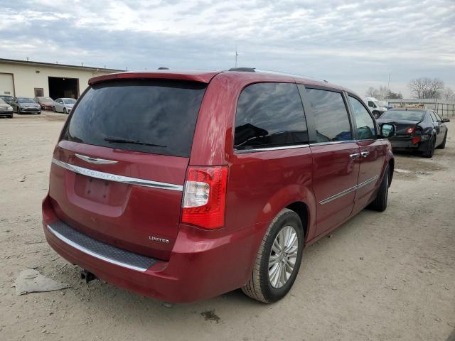 2C4RC1GG9ER201545 - 2014 CHRYSLER TOWN & COU LIMITED BURGUNDY photo 3