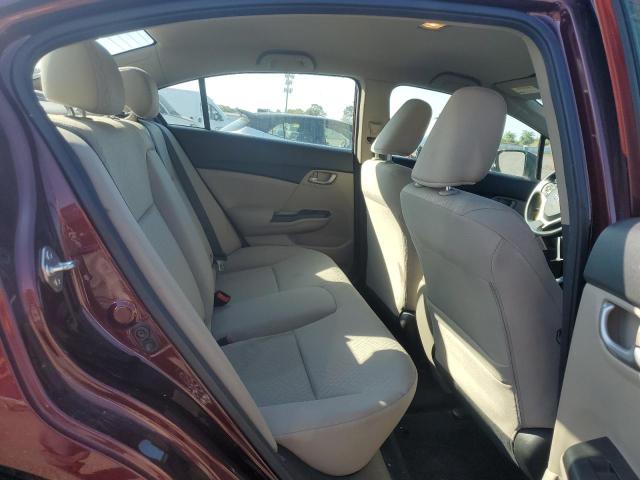 19XFB2F5XFE284384 - 2015 HONDA CIVIC LX BURGUNDY photo 10