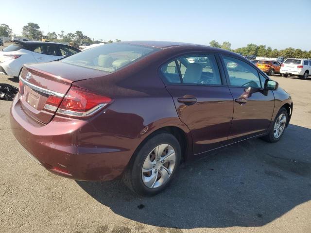 19XFB2F5XFE284384 - 2015 HONDA CIVIC LX BURGUNDY photo 3