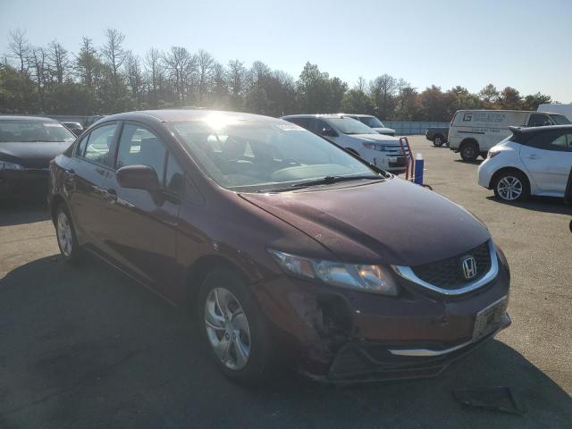 19XFB2F5XFE284384 - 2015 HONDA CIVIC LX BURGUNDY photo 4