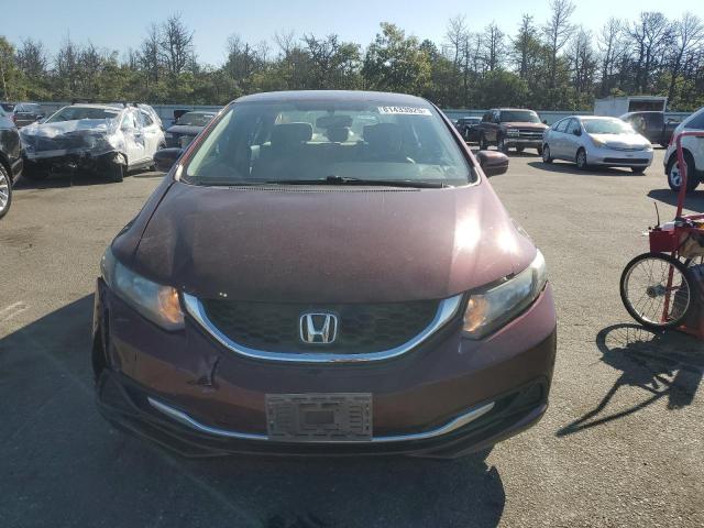 19XFB2F5XFE284384 - 2015 HONDA CIVIC LX BURGUNDY photo 5