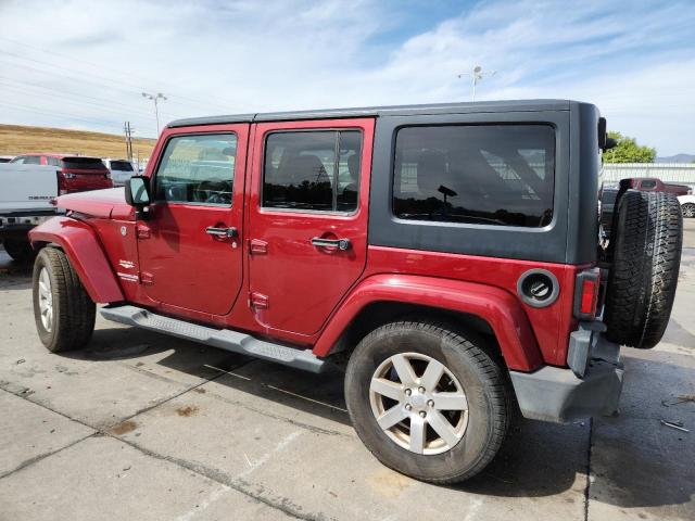 1C4HJWEG7CL237208 - 2012 JEEP WRANGLER U SAHARA BURGUNDY photo 2