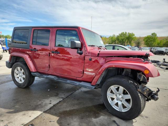 1C4HJWEG7CL237208 - 2012 JEEP WRANGLER U SAHARA BURGUNDY photo 4