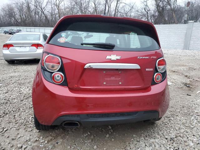 1G1JG6SB1F4217505 - 2015 CHEVROLET SONIC RS RED photo 6