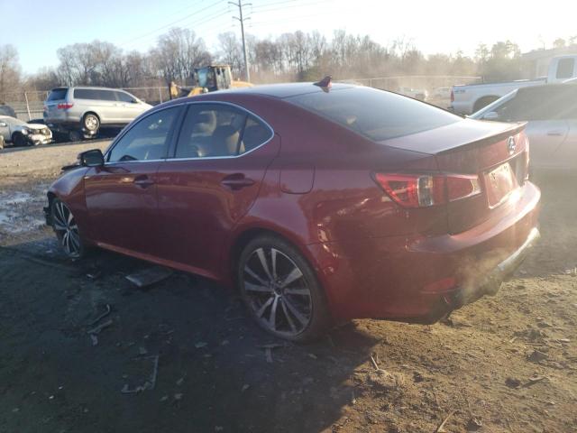 JTHCF5C22C5053049 - 2012 LEXUS IS 250 RED photo 2