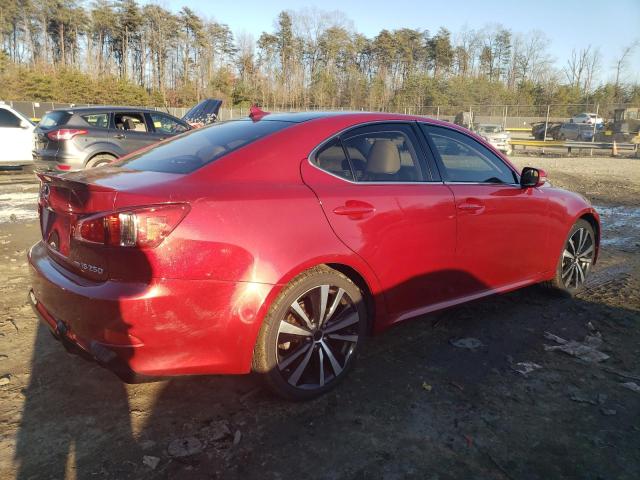 JTHCF5C22C5053049 - 2012 LEXUS IS 250 RED photo 3