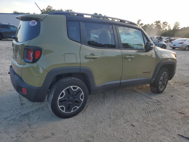 ZACCJBCT0FPB60758 - 2015 JEEP RENEGADE TRAILHAWK GREEN photo 3
