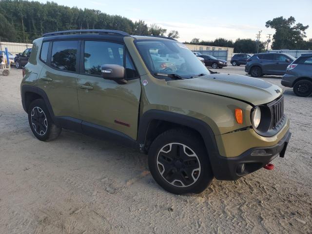 ZACCJBCT0FPB60758 - 2015 JEEP RENEGADE TRAILHAWK GREEN photo 4