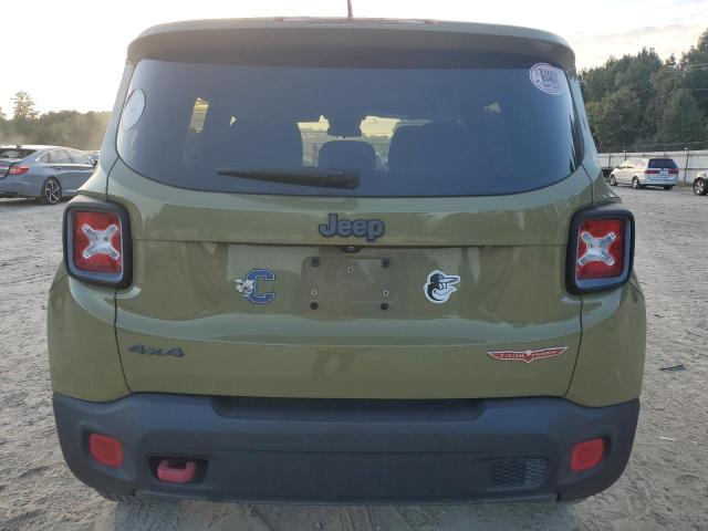 ZACCJBCT0FPB60758 - 2015 JEEP RENEGADE TRAILHAWK GREEN photo 6