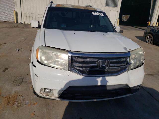 5FNYF3H6XDB036197 - 2013 HONDA PILOT EXL WHITE photo 5