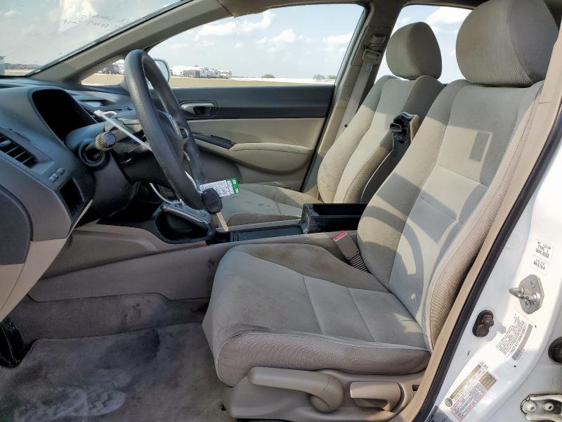 2HGFA1F56AH588517 - 2010 HONDA CIVIC LX WHITE photo 7