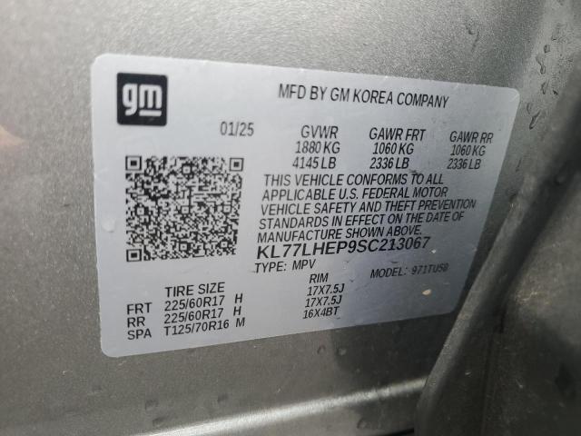 KL77LHEP9SC213067 - 2025 CHEVROLET TRAX 1LT ვერცხლისფერი ფოტო 13