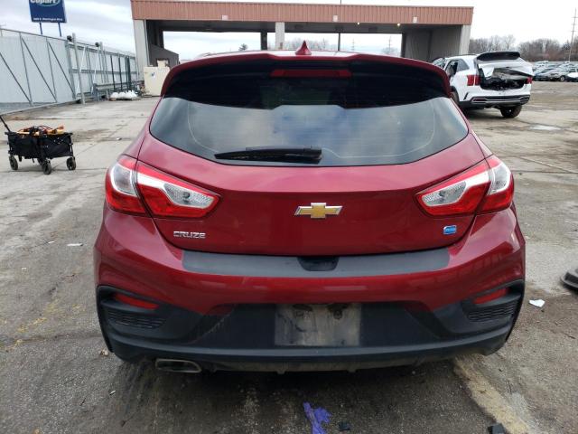 3G1BG6SE0JS524607 - 2018 CHEVROLET CRUZE LT RED photo 6