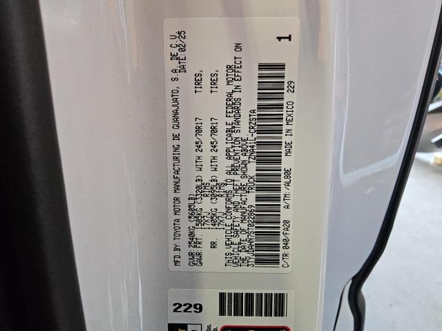 3TYJDAHN7ST022869 - 2025 TOYOTA TACOMA XTRACAB WHITE photo 12