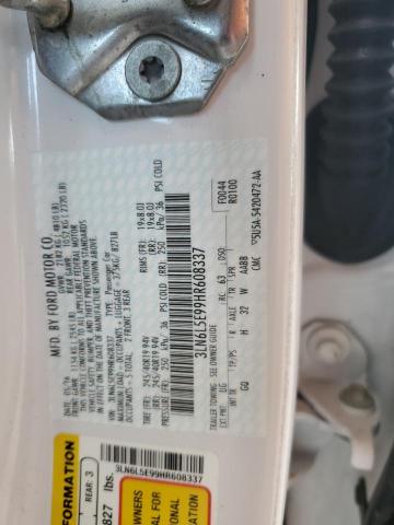 3LN6L5E99HR608337 - 2017 LINCOLN MKZ RESERVE თეთრი ფოტო 12