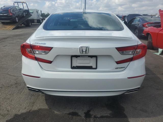 1HGCV1F39JA250968 - 2018 HONDA ACCORD SPORT Білий фото 6