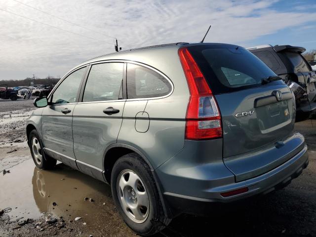 5J6RE3H35BL004260 - 2011 HONDA CR-V LX TEAL photo 2