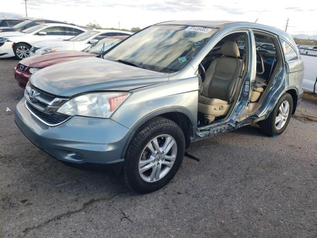 5J6RE4H79AL058796 - 2010 HONDA CR-V EXL GREEN photo 1