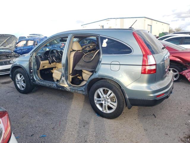 5J6RE4H79AL058796 - 2010 HONDA CR-V EXL GREEN photo 2