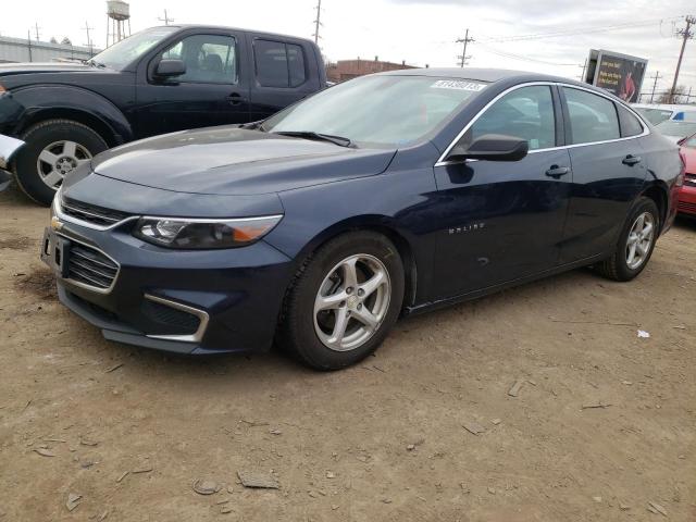 1G1ZB5ST3JF127838 - 2018 CHEVROLET MALIBU LS BLUE photo 1