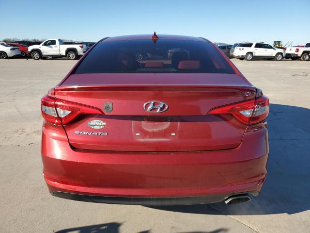 5NPE24AF5FH219767 - 2015 HYUNDAI SONATA SE RED photo 6