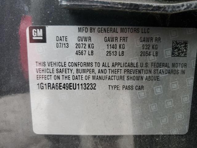 1G1RA6E49EU113232 - 2014 CHEVROLET VOLT CHARCOAL photo 13