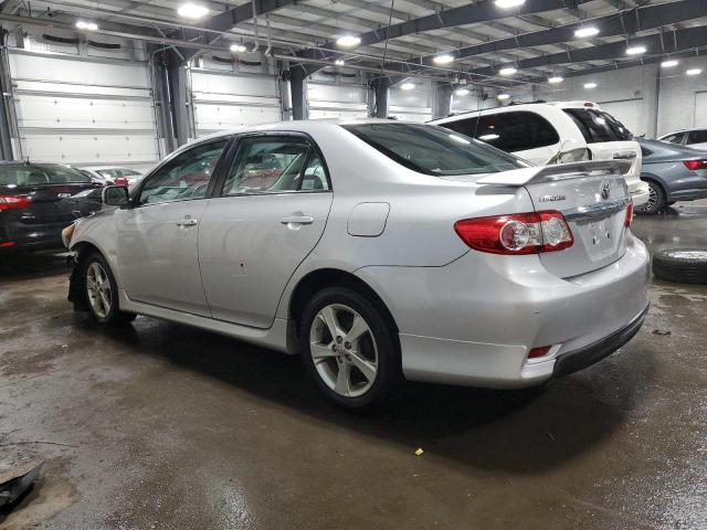 2T1BU4EE8BC737075 - 2011 TOYOTA COROLLA BASE SILVER photo 2