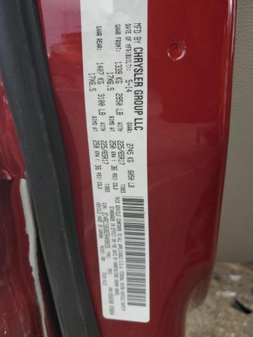 2C4RC1BG8ER409035 - 2014 CHRYSLER TOWN & COU TOURING წითელი ფოტო 13