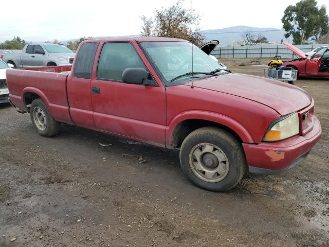 1GTCS19W518193740 - 2001 GMC SONOMA RED photo 4